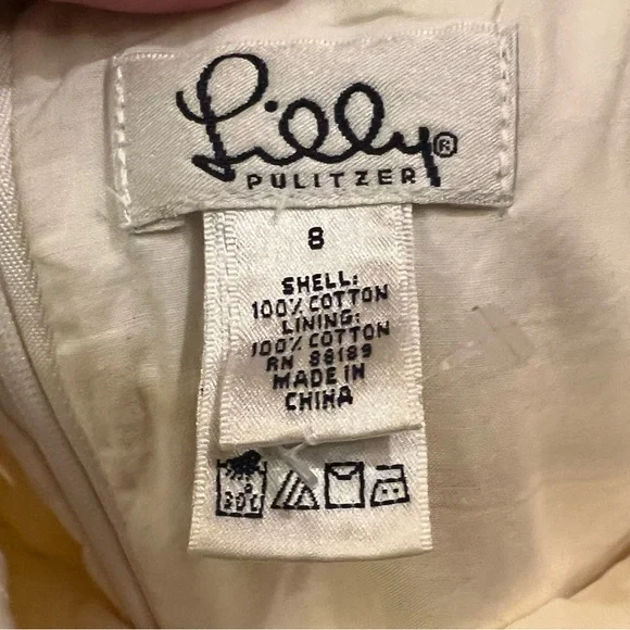 Lily Pulitzer Buttercream Yellow Sundress size 8 Easter Dress - Picture 4 of 6